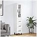 Credenza Bianca 34,5x34x180 Cm In Legno Multistrato - Foto miniatura 1