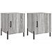 Comodini 2 Pz Grigio Sonoma 40x40x50 Cm In Legno Multistrato - Foto miniatura 2