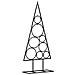 Albero Di Natale Decorativo In Metallo Nero 60 Cm - Foto miniatura 2