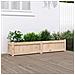 Fioriera Da Giardino 150x31x31 Cm In Legno Massello Di Pino - Foto miniatura 1
