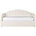 Letto Estraibile Bouclé Eyburie 90 X 200 Cm Beige Chiaro - Foto miniatura 2