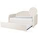 Letto Estraibile Bouclé Eyburie 90 X 200 Cm Beige Chiaro - Foto miniatura 4
