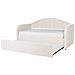 Letto Estraibile Bouclé Eyburie 90 X 200 Cm Beige Chiaro - Foto miniatura 6