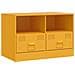 Mobili TV 2 pz Giallo Senape 67x39x44 cm in Acciaio - Foto miniatura 1