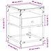 Comodino Rovere Marrone 40x40x55 Cm In Legno Multistrato - Foto miniatura 9
