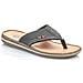 Black Casual Open Flip-flops Infradito Sintetico E Tessile Scarpe Uomo Nero Eu 42, 21084-00 - Foto miniatura 2