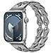 Cinturino Per Apple Watch Series 1-9 E Ultra In Silicone Grey 22 Mm - Foto miniatura 3