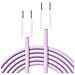 Cavo Dati E Ricarica Pd60w 3a C263 Usb-c To Usb-c Fast Charge 60w 1m Viola Per Smartphone Tablet - Foto miniatura 3