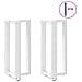 Gambe Tavolo Bar A Forma T 2 Pz Bianco 40x35x(90-91) Cm Acciaio - Foto miniatura 1