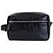 Borsa Da Toilette Da Uomo, Borsa Da Viaggio In Pelle Pu Con Manico Black - Foto miniatura 1
