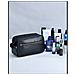 Borsa Da Toilette Da Uomo, Borsa Da Viaggio In Pelle Pu Con Manico Black - Foto miniatura 7