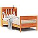 Letto Libreria senza Materasso Marrone Cera 100x200 cm in Pino - Foto miniatura 1