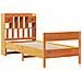 Letto Libreria senza Materasso Marrone Cera 100x200 cm in Pino - Foto miniatura 3