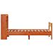 Letto Libreria senza Materasso Marrone Cera 100x200 cm in Pino - Foto miniatura 5
