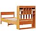 Letto Libreria senza Materasso Marrone Cera 100x200 cm in Pino - Foto miniatura 6