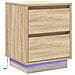 Comodini con luci LED 2 pz Rovere di Sonoma 39x34,5x50 cm - Foto miniatura 6