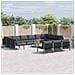 Set Divano da Giardino 14 pcs Antracite Acciaio - Foto miniatura 2