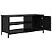 Mobile TV Rovere nero 100 x 40 x 45 cm Legno multistrato - Foto miniatura 5