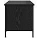 Mobile TV Rovere nero 100 x 40 x 45 cm Legno multistrato - Foto miniatura 7