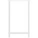 Gambe per tavolo da bar bianche 2 pz 60x(100-101) cm in acciaio - Foto miniatura 5
