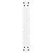 Gambe per tavolo da bar bianche 2 pz 60x(100-101) cm in acciaio - Foto miniatura 7