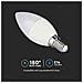 Lampadina LED E14 4,8W Candela RF Controller con Telecomando 24 Tasti RGB + 4000K Dimmerabile, colore Bianco - Foto miniatura 4
