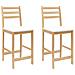 Sedie da pranzo 2 pcs Naturale 40 x 47,5 x 99,5 cm - Foto miniatura 1