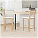 Sedie da pranzo 2 pcs Naturale 40 x 47,5 x 99,5 cm - Foto miniatura 2