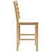 Sedie da pranzo 2 pcs Naturale 40 x 47,5 x 99,5 cm - Foto miniatura 6