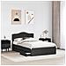Struttura del letto Nero 120 x 190 cm Legno Ingegnerizzato - Foto miniatura 3