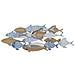 Decorazione In Metallo E Legno Pesce 10-multicolore-metallo-91x3x33,5 Cm - Foto miniatura 1