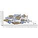 Decorazione In Metallo E Legno Pesce 10-multicolore-metallo-91x3x33,5 Cm - Foto miniatura 6