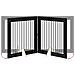 Cancello per cani con supporti 2 pcs Rovere Nero 100 x 100 cm - Foto miniatura 8