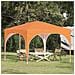 Tenda per feste a pop-up 290 x 290 x 245 cm Arancione - Foto miniatura 2