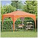 Tenda per feste a pop-up 290 x 290 x 245 cm Arancione - Foto miniatura 3