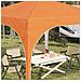 Tenda per feste a pop-up 290 x 290 x 245 cm Arancione - Foto miniatura 4