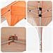 Tenda per feste a pop-up 290 x 290 x 245 cm Arancione - Foto miniatura 9