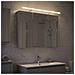 Mobiletto per specchio da bagno con lo scaffale Grigio Sonoma - Foto miniatura 4