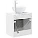 Mobile Lavabo da Parete Bianco Lucido 49,5 x 35 x 63 cm - Foto miniatura 4