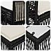 Set Divano da Giardino 13 pcs Nero e Bianco Crema polyrattan - Foto miniatura 6