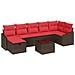 Set di divani 8 pz polyrattan - Foto miniatura 1