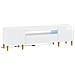 Mobile TV LED Bianco Lucido Legno ingegnerizzato - Foto miniatura 1
