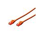 Cavo Rete Utp Cat. 6 Non Schermato Mt. 3.0 Arancione - Foto miniatura 1