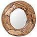 Specchio Decorativo In Legno Di Teak 60 Cm Rotondo - Foto miniatura 1