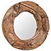 Specchio Decorativo In Legno Di Teak 60 Cm Rotondo - Foto miniatura 2