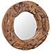 Specchio Decorativo In Legno Di Teak 60 Cm Rotondo - Foto miniatura 8