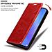 Custodia Compatibile Con Samsung Galaxy J4 Plus In Rosso Mela - Coperchio Protettiva Con Chiusura Magnetica, Funzione Stand E Tasca Per Le Carte - Foto miniatura 3