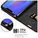 Custodia Compatibile Con Samsung Galaxy J4 Plus In Rosso Mela - Coperchio Protettiva Con Chiusura Magnetica, Funzione Stand E Tasca Per Le Carte - Foto miniatura 5