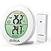 Termometro Esterno Dellinterno Wireless Monitoraggio Della Temperatura Termometro Digitale Lcd Con Sensore A Distanza Allaperto Freccia Trends (C F) Min Max Valore Da Tavolo E Di Design A Parete Per Casa - Foto miniatura 1