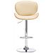 Sedia Da Bar Crema In Similpelle - Foto miniatura 7